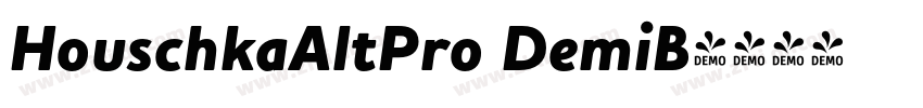 HouschkaAltPro DemiB字体转换